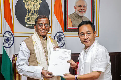 Prem Singh Tamang stakes claim to form Government